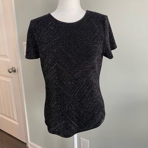 Women’s black sparkle top
